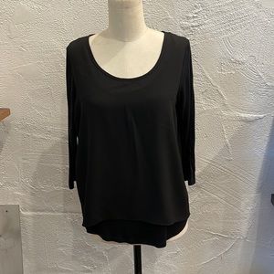 Multi layered 3/4 sleeve top